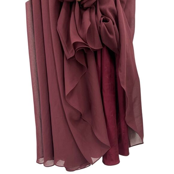 NWT Vintage Jessica McClintock‎ Long Sleeve Velvet Maxi Dress Bridal Size 14 - Picture 5 of 8